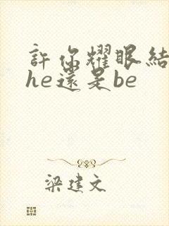许你耀眼结局是he还是be