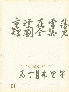 重逢在雪落之前短剧全集免费封面