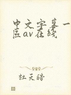 中文字幕一区二区av在线