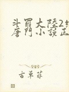 斗罗大陆2绝世唐门小说正版