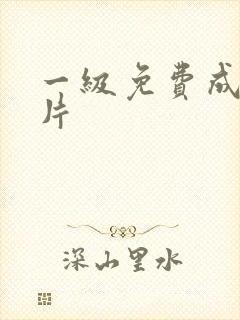 一级免费成人淫片