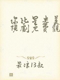 你比星光美丽电视剧免费观看番外篇封面