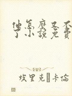 他怎么又不是人了小说免费阅读