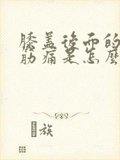 膝盖后面的腿窝筋痛是怎么回事