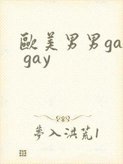 欧美男男gay gay