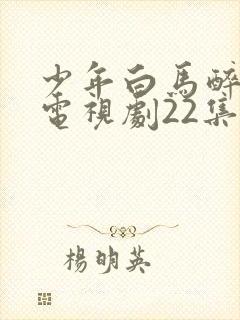 少年白马醉春风电视剧22集在线观看