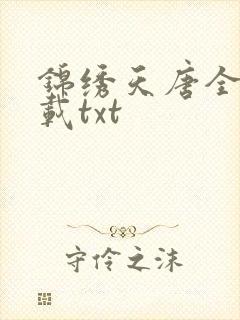 锦绣天唐全本下载txt