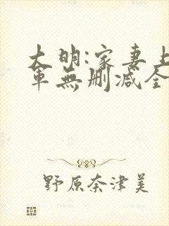 大明:家妻上将军无删减全文封面