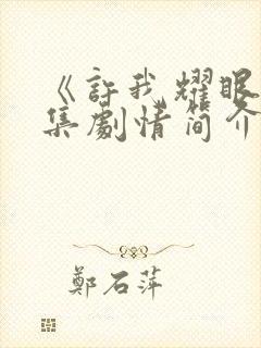 《许我耀眼》分集剧情简介