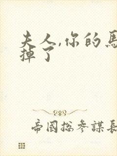 夫人,你的马甲掉了