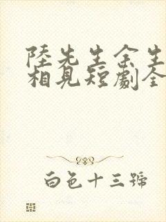 陆先生余生不复相见短剧全集