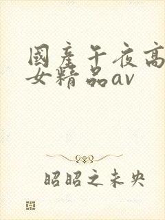 国产午夜高潮熟女精品av封面