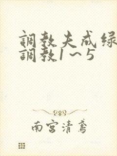 调教夫成绿奴黑调教1～5