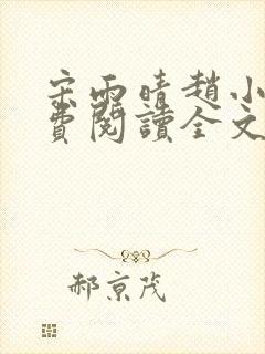 宋雨晴赵小刚免费阅读全文