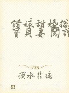 错嫁甜婚总裁的宝贝妻 阅读封面