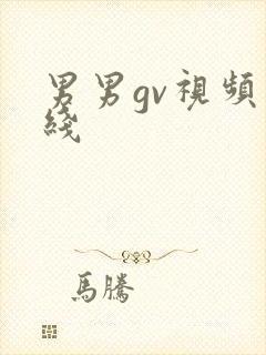 男男gv视频在线封面