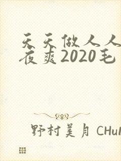 天天做人人爱夜夜爽2020毛片