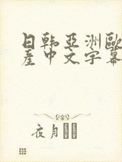 日韩亚洲欧美国产中文字幕在线观看