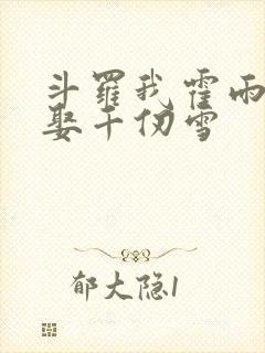 斗罗我霍雨浩迎娶千仞雪