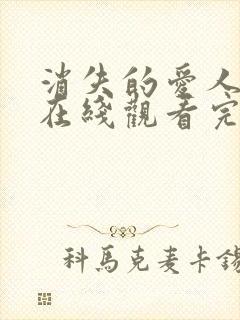 消失的爱人电影在线观看完整封面