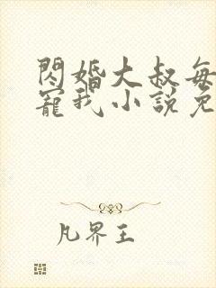 闪婚大叔每天狂宠我小说免费阅读