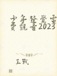 少年发觉电影免费观看2023年上映