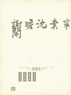 谢瞻沈棠宁笔趣阁封面