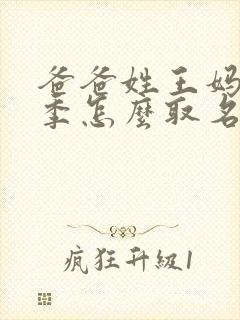 爸爸姓王妈妈姓季怎么取名