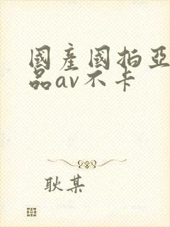 国产国拍亚洲精品av不卡封面