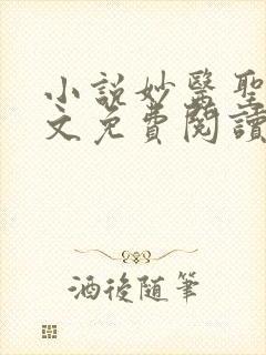 小说妙医圣手全文免费阅读