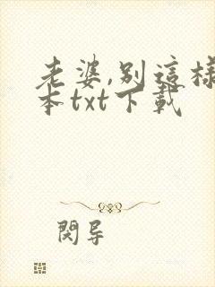 老婆,别这样全本txt下载