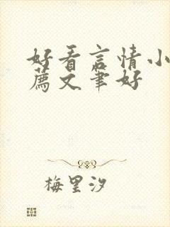 好看言情小说推荐文笔好