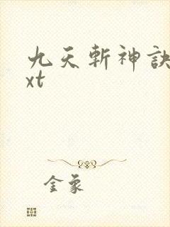 九天斩神诀 txt封面