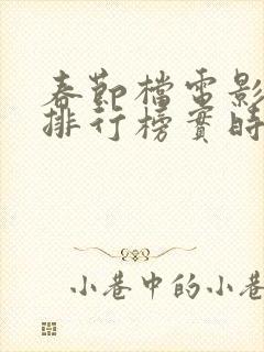 春节档电影票房排行榜实时封面