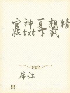 官神夏想精校正版txt下载