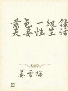 黄色一级录像厅夫妻性生活大片