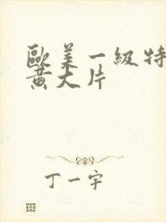 欧美一级特黄特黄大片