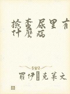 检查尿里有血是什么病