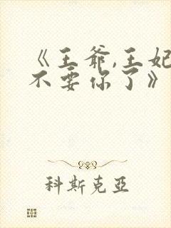 《王爷,王妃又不要你了》