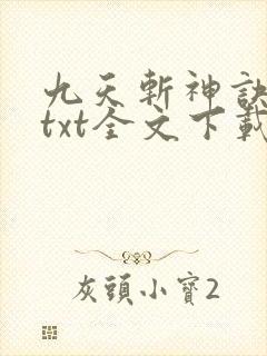 九天斩神诀林辰txt全文下载