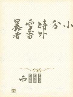 暴雪时分小说原著番外