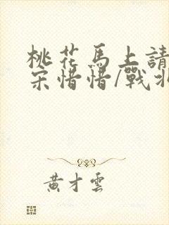 桃花马上请长缨宋惜惜/战北望正版小说