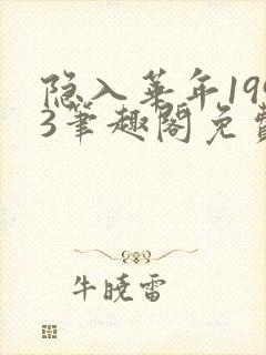 隐入华年1993笔趣阁免费阅读封面