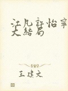 江凡许怡宁小说大结局