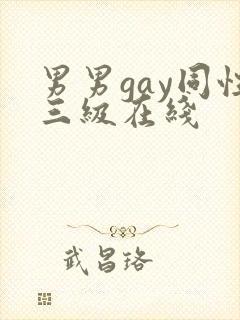 男男gay同性三级在线