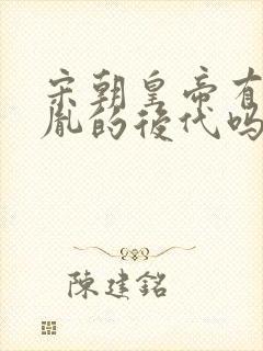 宋朝皇帝有赵匡胤的后代吗