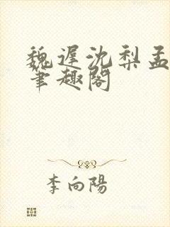 魏迟沈梨孟灵薇笔趣阁