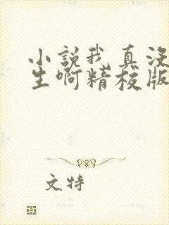 小说我真没想重生啊精校版封面