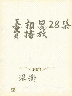 长相思28集免费播放