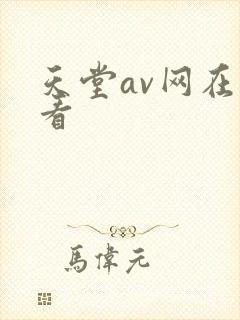 天堂av网在线看